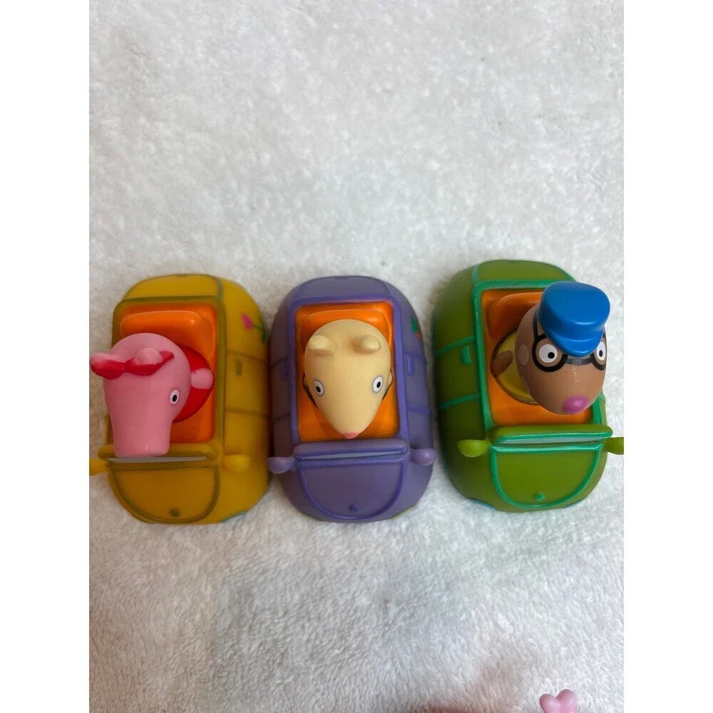 Peppa Pig Toy Lot – 3 Push-Along Vehicles & 3 Figures – Preschool Play Set